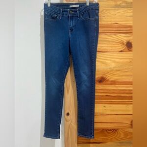 Levi's Dark Blue Women's 711 Skinny Jeans SZ 28-Preowned